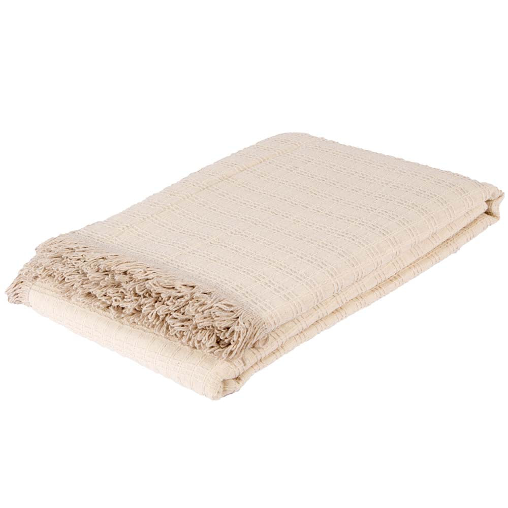 2 Pack Turkish Throw Blanket Set 100% Cotton 65 x 84 inches