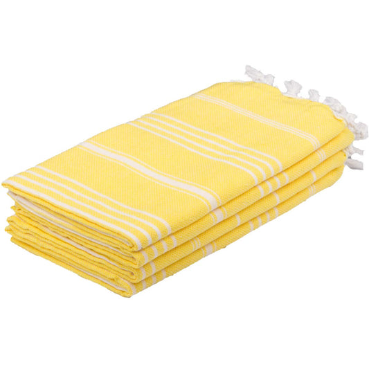 yellow towels set